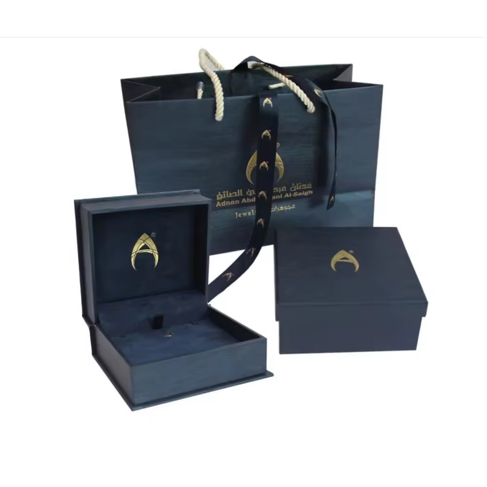 Printed Luxury Elegant Jewelry PU leather Packaging box jewellery box packaging