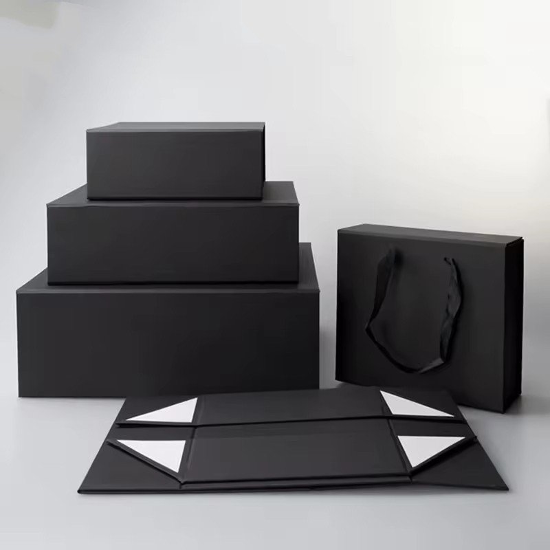 Foldable Magnetic Cardboard Square Paper Cosmetic Candle Packaging Gift Box - 副本