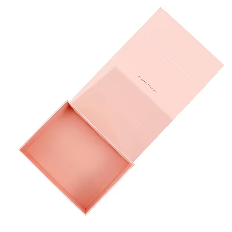 Paperbox Luxury Rigid Square Pink Magnet Empty Paper Packaging Magnetic Gift Boxes With Lid