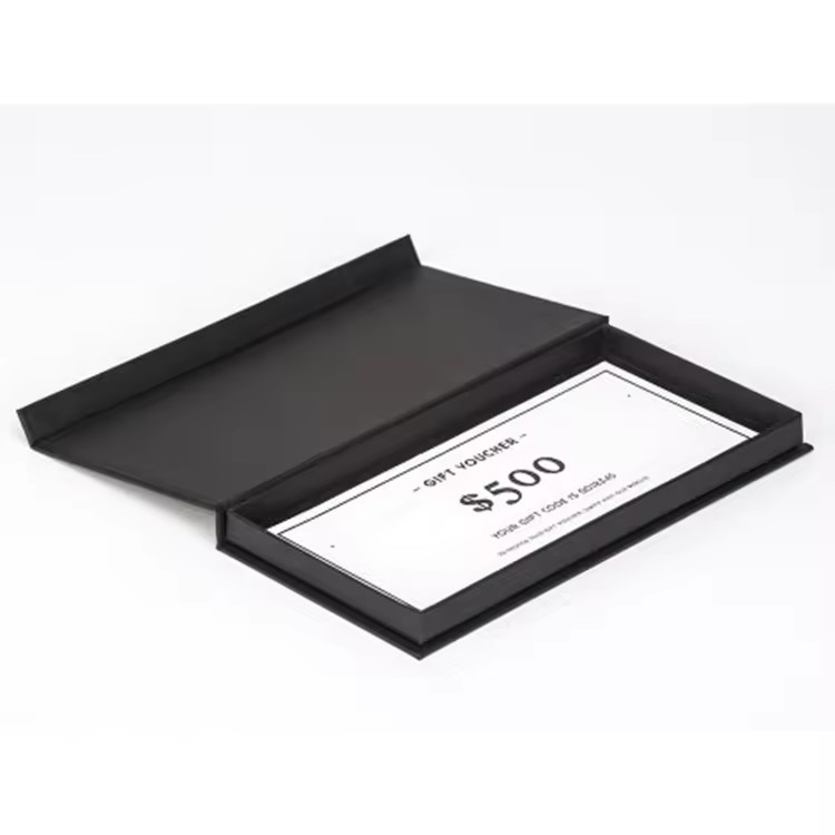 Luxury Black Paper Cardboard Packaging Credit Band VIP Membership Card Gift Boxes