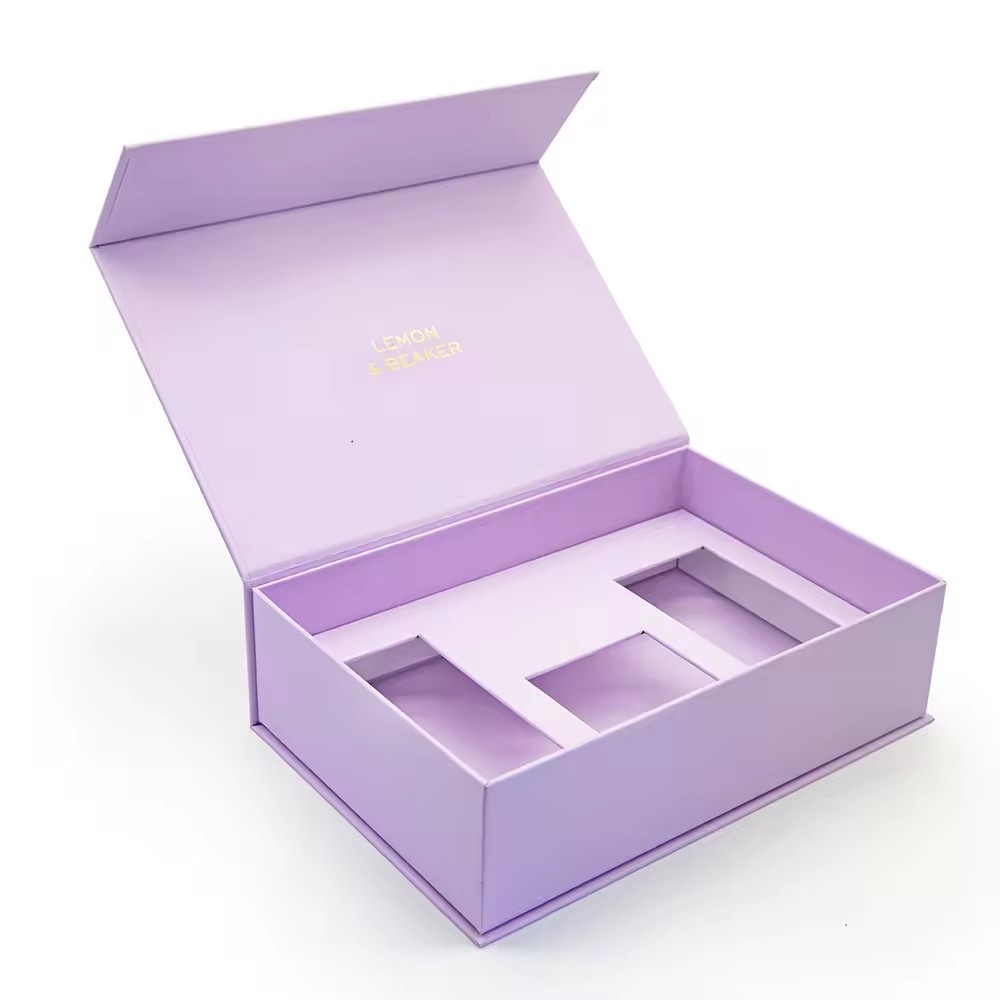 Luxury Cardboard Paper Packaging Magnetic Lid Closure Rigid Gift Boxes