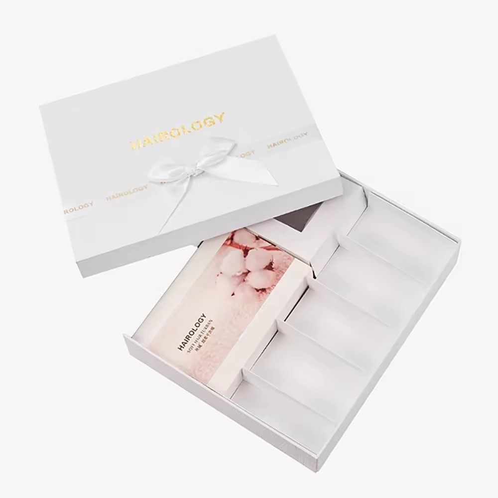 Packaging Cosmetic Essential Oil Lid And Base Rigid Gift Boxes With Paper Tray