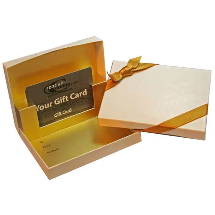 Luxury Fancy Paper Packaging Business VIP Membership Greeting Card Gift Boxes