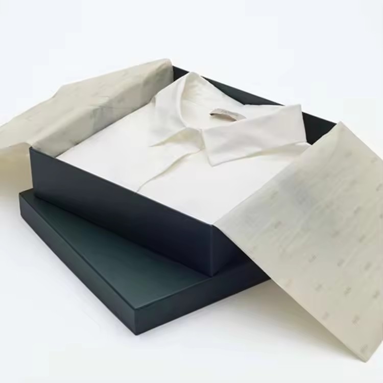 Apparel Clothing Cardboard Packaging Removable Lid And Bottom 2 Piece Rigid Boxes