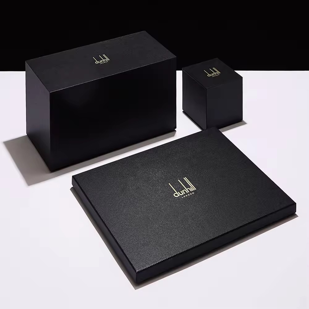 Black Cardboard Packaging Lid And Based 2 Piece Large Rigid Gift Box