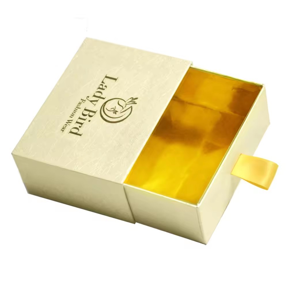 Luxury Shoes Clothing Apparel Dress Rigid Paper Packaging Drawer Sliding Gift Boxes