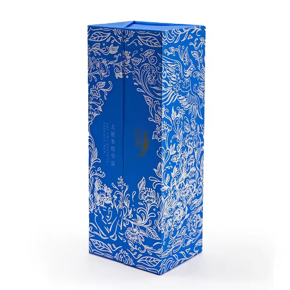 Luxury Single Bottle Rigid Cardboard Wine Packaging Paper Gate Gift Box