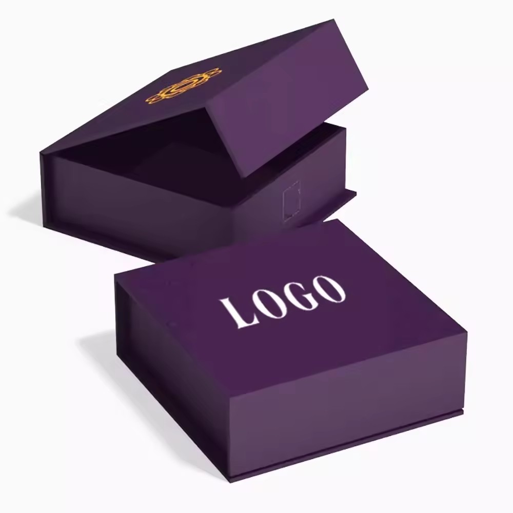 Flap Lid Luxury Paper Packaging Cardboard Book Shaped Custom Magnetic Closure Gift Box