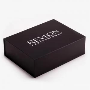 Black Book Shape Style Rigid Magnetic Gift Packaging Box With Foam Insert