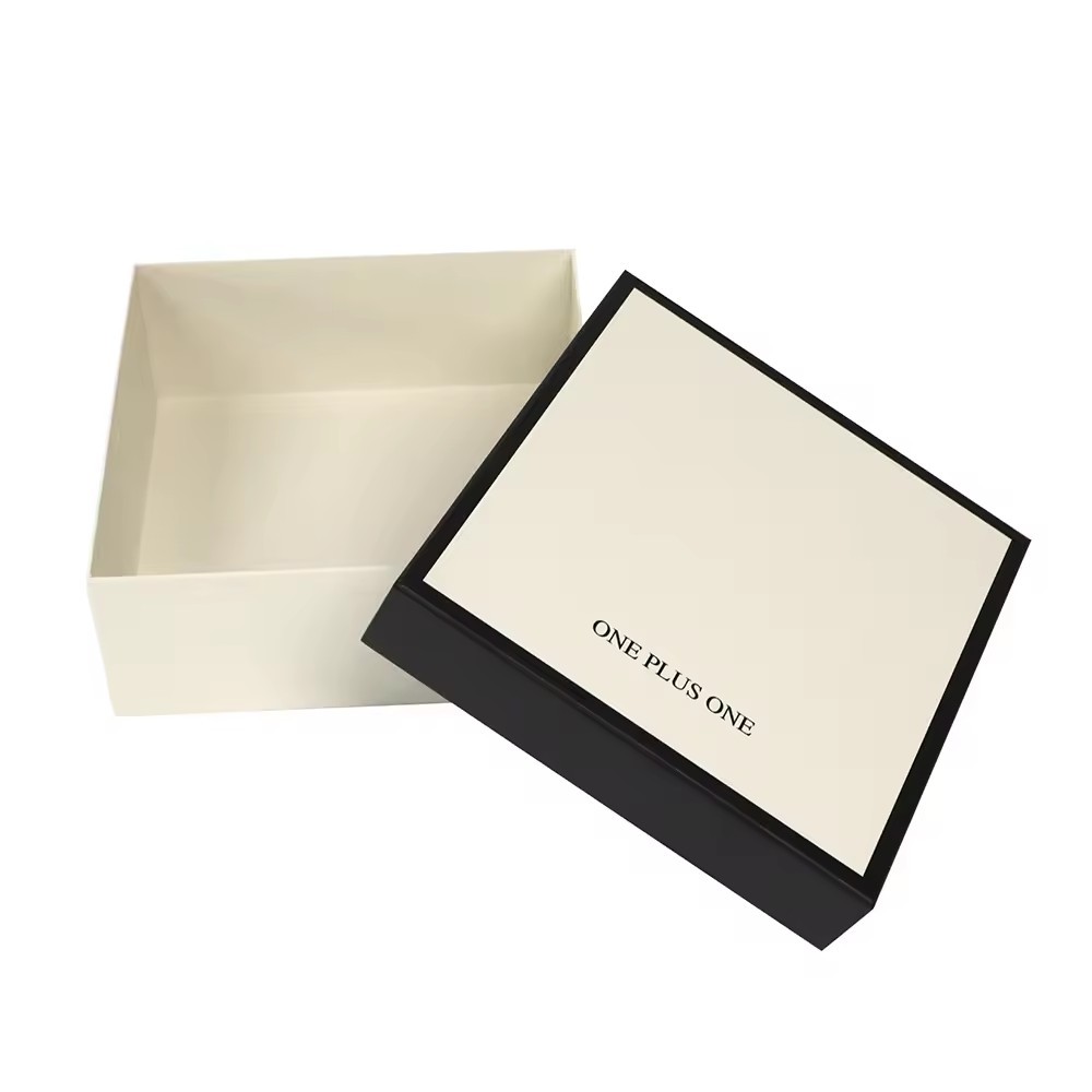 Gift Box Packaging Strong Cardboard Packaging Rigid 2 Pieces Lid Base Box