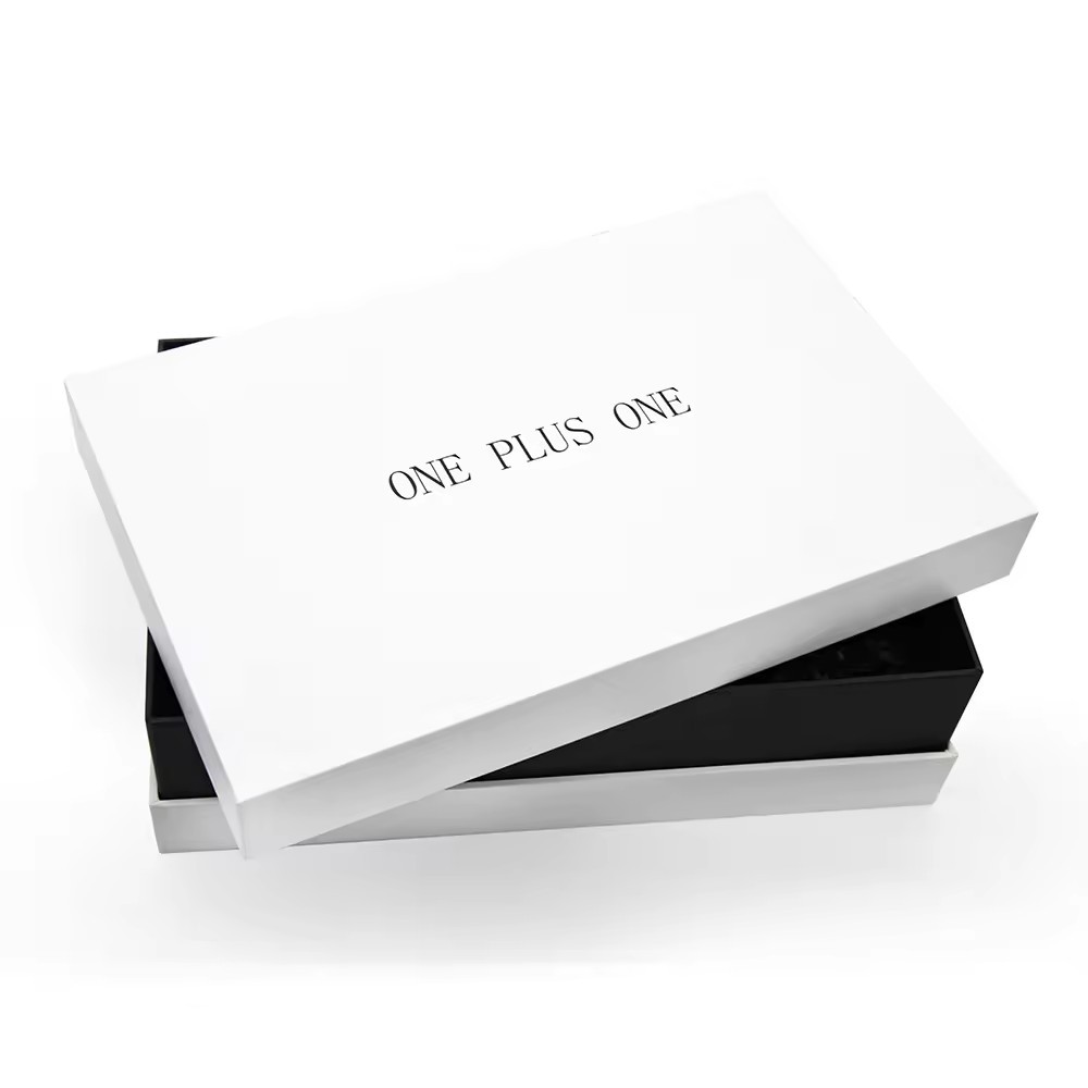 Luxury White Cardboard Packaging Removable Lid Rigid Neck Cosmetic Gift Boxes