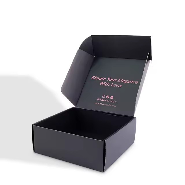 Packaging Black Box Clothes And Shoe Box