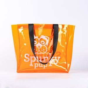 Colored jelly bag PVC transparent hand-held zipper bag - 副本