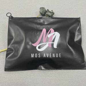 High Grade Fashion Black Colored Garment Pouch Zipper Bags Custom Packaging Bag