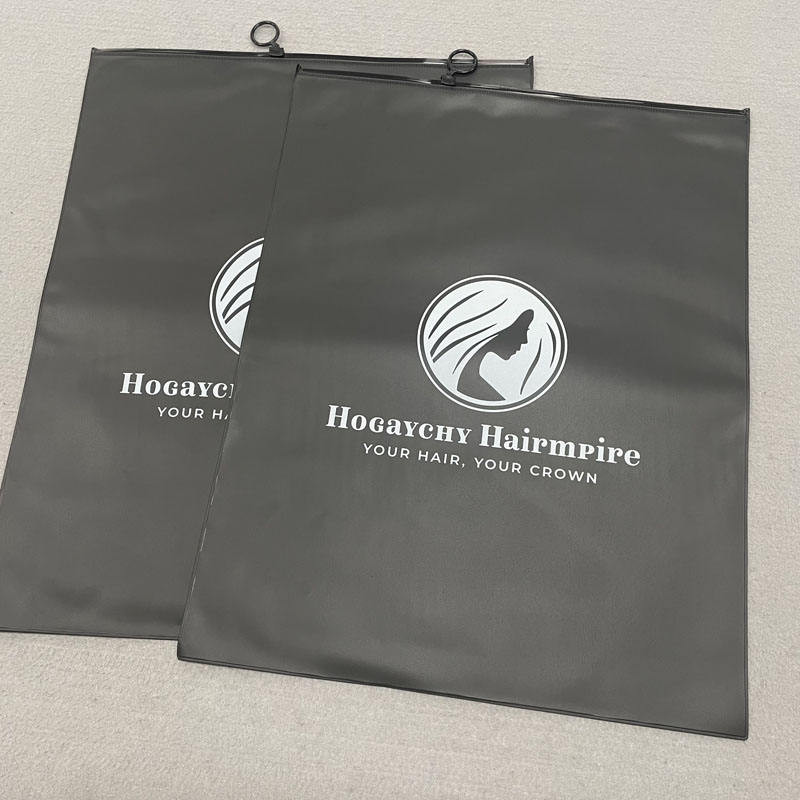 Customized Print Packaging Bag for Clothes, Black Color Durable Ziplock Zipper Bag