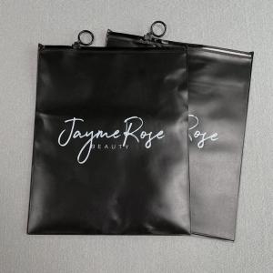 Durable Black PVC Packaging Pouches Waterproof Dust Proof Clothing Swimwear Clothes Packaging Bags
